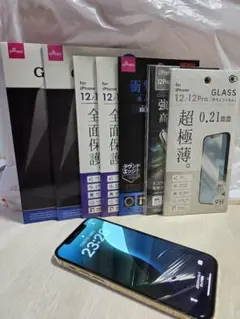 容量97%Apple iPhone 12 Pro 金 フィルム7枚プレゼン卜