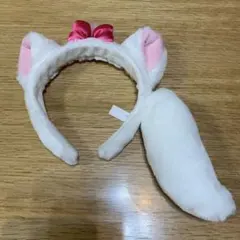 ディズニー マリー カチューシャ　しっぽつき　マリーちゃん　ディズニーリゾート