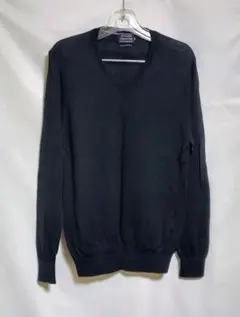 ジョルジオクラッシュ　Vネック ニットセーター　日本製　ブラック　M