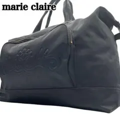 marie claire マリ・クレール ナイロン ボストンバック ブラック