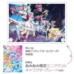 映画プリキュアオールスターズF Blu-ray特典 ミニアクリルキャラプレート