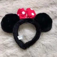 ミニーマウス 耳付きカチューシャ