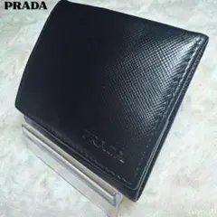 PRADA サフィアーノ レザー コインケース 黒 小銭入れ