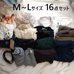 【M～Lサイズ】秋冬レディース　洋服等16点セット　まとめ売り