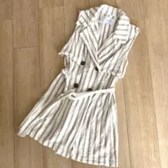 Stradivarius ベスト　ジレ　トレンチ風