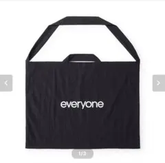 前橋 限定】everyone ぼかしロゴ トートバッグ 黒 - メルカリ