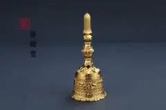 【修縁堂】密教法具 真言宗 金剛降魔法器仏具 鬼面蓮華形宝塔金剛鈴 修縁堂】密教法具 真言宗 金剛降魔法器仏具 鬼面蓮華形宝塔金剛鈴