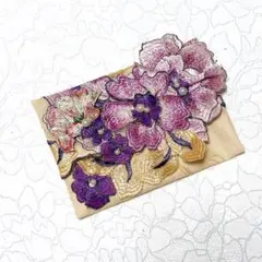 ポケットティッシュカバー 八重花 ハンドメイド