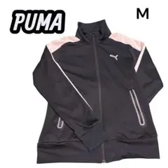 PUMA ジャージ トラックジャケット M ブラック×ピンク