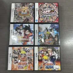 【ケース付】ジャンプ系 DSソフト 6本セット ワンピース ナルト ドラゴンボー