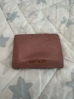 miu miu 二つ折り財布 ピンク