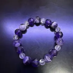 天然石 アメジスト 水晶 ブレスレット