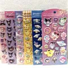 サンリオぷくっとシール5種★ジュエルマシュマロステッカーズ