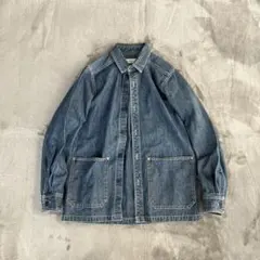 90s 00s OLD GAP デニム カバーオール チョアジャケット 濃紺 - メルカリ