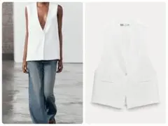ZARA zw collection サイドベンツベスト M