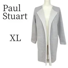 Paul Stuart グレー ノーカラージャケット XL(LL)