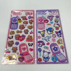 平成はっぴーフォン サンリオキャラクターズ 日焼けキティ 2種セット シール