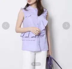 新品☆Re.Verofonna アシメトリーデコラノースリーブブラウス/IENA