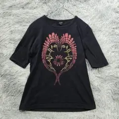 ​Y2K✨ゴルチエ✨アーカイブ ドラゴン ハート Tシャツ 40 黒 00sのサムネイル