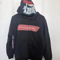 【美品】ヒステリックグラマー HG BOX LOGOS ジップパーカー M 黒