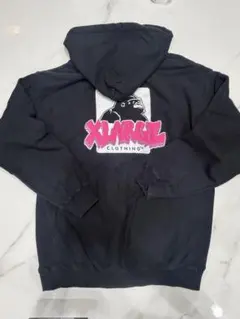 XLARGE ブラック フード付きパーカー M
