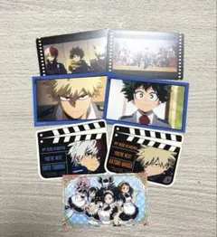 ヒロアカ ステッカー カード オープンスクール 緑谷出久 爆豪勝己