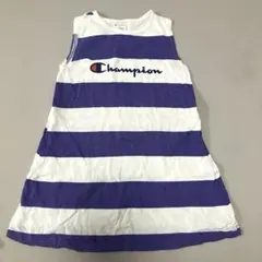Champion♡ボーダーノースリーブワンピース110のサムネイル