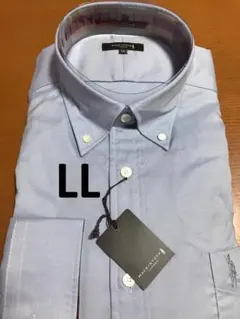 新品 MACKINTOSH LONDON 長袖ボタンダウンLLサックスブルー