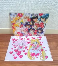 レア♡美少女戦士セーラームーン クリアファイル 郵便 切手 ファン 