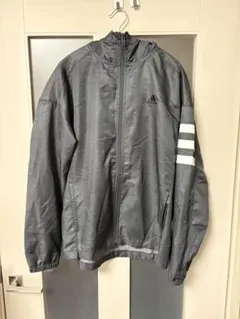 adidas グレー パーカー Lサイズ
