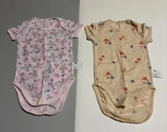 UNIQLO 夏用半袖ロンパース80サイズ 2点セット