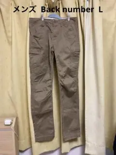 美品BACK NUMBER 綿カーゴパンツ Lサイズ ベージュ