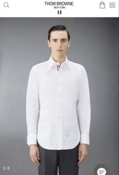 THOM BROWNE ホワイトシャツ size 2のサムネイル