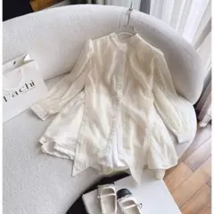 share spirit シルク100% 刺繍シャツ - メルカリ