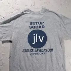 Tシャツ　企業ロゴ　グレー