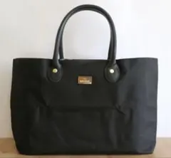 未使用品＊MARY QUANT トートバッグ　 黒　デイジー柄 A4 可　軽量のサムネイル