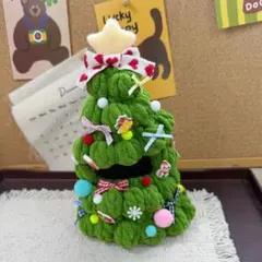 クリスマスツリー グリーン衣装 ふわもこ 着せ替え服　ぬい活 labubu推し