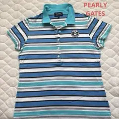 PEARLY GATES ストライプポロシャツ サイズ0