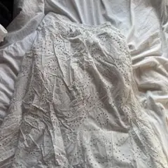 【即日発送】GU ホワイト ロングスカート M