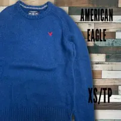 【美品】アメリカンイーグル ネップニット XS エルボーパッチ　セーター　長袖のサムネイル