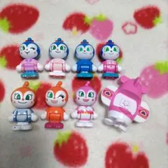 ☆used☆アンパンマンタウン ドール&乗り物 8点 ドキンちゃん、コキンちゃん