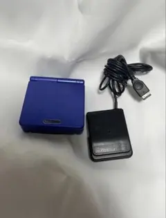ゲームボーイアドバンスSP ブルー ACアダプター付　美品　カーセット付き