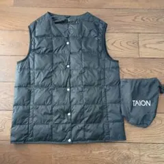TAIONインナーダウンベスト　ブラック　レディース