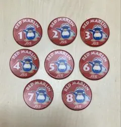 JSS ワッペン 8枚セット レッドマーリン スイミングスクール 進級