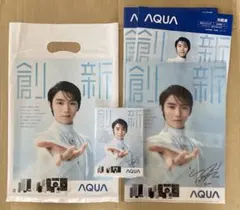 羽生結弦 AQUAノベルティ☆袋、 クリアファイル、メモ帳、パンフレット 