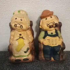 ジャンク品】陶器おじいちゃんおばあちゃんのオルゴール - メルカリ
