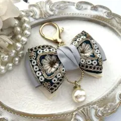 ⭐3131⭐❣️大人可愛い春夏アクセ❣️オリジナル✴インド刺繍バッグチャーム