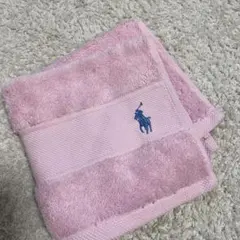 ラルフ・ローレン ピンクタオルハンカチ