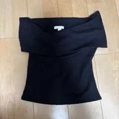オフショル　半袖　h&m ブラック