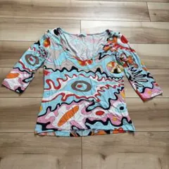 EMILIO PUCCI 総柄 チュニック 七分袖 EMILIO PUCCI 総柄 チュニック 七分袖 - メルカリ